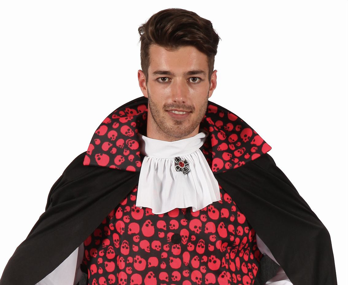 Role play-set for adult Elegant Vampire (cape, shirt with jabot), size 52 EOL